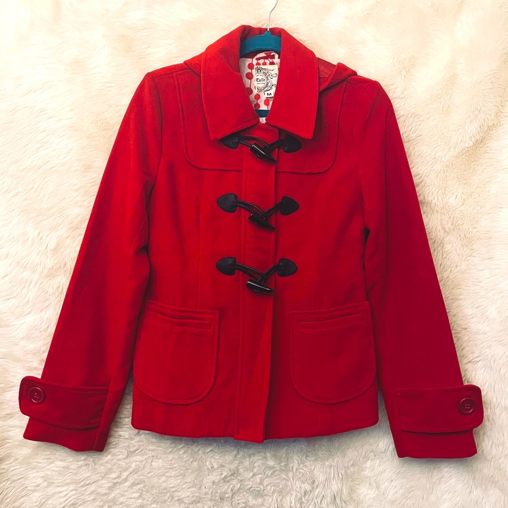 Red Pea Coat | Tulle a Nordstrom Brand